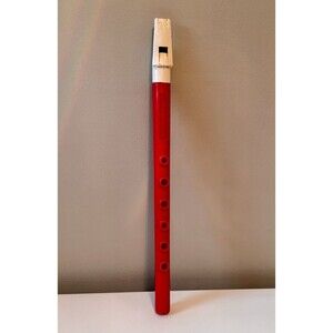 Kid's Toy: Vintage Dixie Red Plastic Recorder